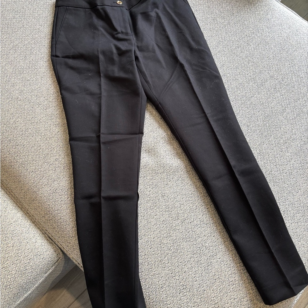 Anne Klein Black Straight Leg Pants